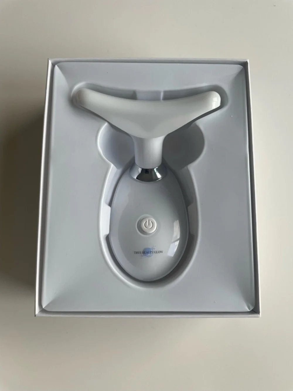 True Beauty Glow Facial Sculpting Device - White & Rose Gold